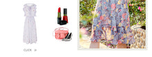 Load image into Gallery viewer, 2019 Summer new boutique women's chiffon printing fishtail skirt temperament thin celebrity dress 68600