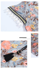 Load image into Gallery viewer, 2019 Summer new boutique women's chiffon printing fishtail skirt temperament thin celebrity dress 68600
