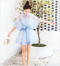 Load image into Gallery viewer, 2009 Korean version of women's clothes spring and summer new Eugene yarn two-piece dress fairy yarn dress one hair substitute