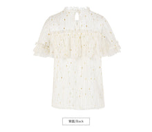 Load image into Gallery viewer, 2018 Summer new brand women's temperament round collar hook hollow shirt sexy dress 58957