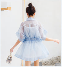 Load image into Gallery viewer, 2009 Korean version of women's clothes spring and summer new Eugene yarn two-piece dress fairy yarn dress one hair substitute