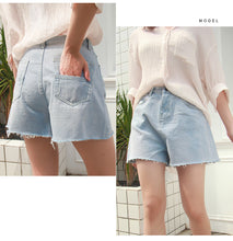 Load image into Gallery viewer, Korean version of casual women's wear thin casual jeans and shorts 1811