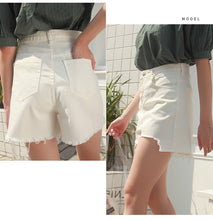 Load image into Gallery viewer, "26 yuan will not be refunded or exchanged at the end of the season" Women's Jeans Micro-Laku Type A High Waist Denim Shorts 515