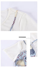 Load image into Gallery viewer, 2018 new brand women's dress round collar temperament lady chiffon fake two dresses 69191