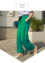 Load image into Gallery viewer, Women's casual trousers Korean version of simple broad-legged trousers 2591