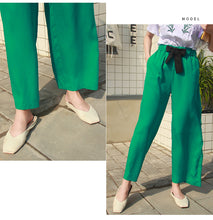 Load image into Gallery viewer, Women's casual trousers Korean version of simple broad-legged trousers 2591
