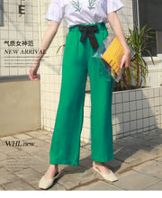 Load image into Gallery viewer, Women's casual trousers Korean version of simple broad-legged trousers 2591