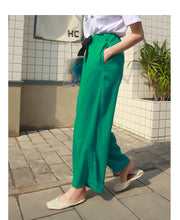 Load image into Gallery viewer, Women's casual trousers Korean version of simple broad-legged trousers 2591