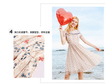 Load image into Gallery viewer, 2019 Summer New Women's Printed Baipleated Skirt Style Lady Chiffon Dress 69151