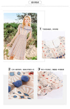 Load image into Gallery viewer, 2019 Summer New Women's Printed Baipleated Skirt Style Lady Chiffon Dress 69151