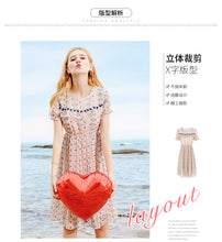 Load image into Gallery viewer, 2019 Summer New Women's Printed Baipleated Skirt Style Lady Chiffon Dress 69151