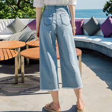 Load image into Gallery viewer, 2019 New Brand Women's Wear Pants Urban Leisure Broad-legged Jeans 88731