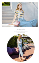 Load image into Gallery viewer, 2019 New Brand Women's Wear Pants Urban Leisure Broad-legged Jeans 88731