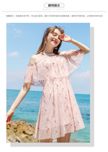 Load image into Gallery viewer, Summer 2019 New Brand Sexy Chic Lady Embroidered Chiffon Dress 69238
