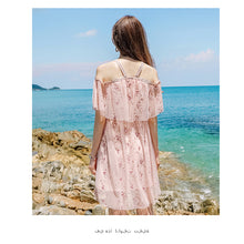 Load image into Gallery viewer, Summer 2019 New Brand Sexy Chic Lady Embroidered Chiffon Dress 69238