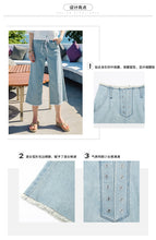 Load image into Gallery viewer, 2019 New Brand Women's Wear Pants Urban Leisure Broad-legged Jeans 88731