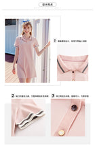 Load image into Gallery viewer, 2019 new brand women's fashion lapel a dress temperament lady knitted dress 69260