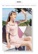 Load image into Gallery viewer, 2019 new brand women's fashion lapel a dress temperament lady knitted dress 69260