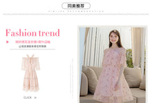 Load image into Gallery viewer, Summer 2019 New Brand Sexy Chic Lady Embroidered Chiffon Dress 69238