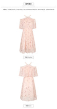 Load image into Gallery viewer, Summer 2019 New Brand Sexy Chic Lady Embroidered Chiffon Dress 69238