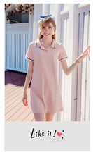 Load image into Gallery viewer, 2019 new brand women's fashion lapel a dress temperament lady knitted dress 69260