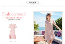 Load image into Gallery viewer, 2019 new brand women's fashion lapel a dress temperament lady knitted dress 69260