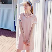 Load image into Gallery viewer, 2019 new brand women's fashion lapel a dress temperament lady knitted dress 69260
