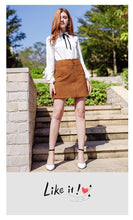 Load image into Gallery viewer, 2019 Autumn new brand women's wear lapel long-sleeve shirt temperament light cooked OL women's shirt 58900