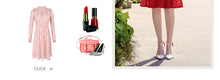 Load image into Gallery viewer, 2019 Autumn new brand women's dress red gaiety lace dress full of self-repair fishtail skirt female 68037