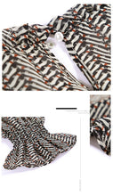 Load image into Gallery viewer, 2019 early autumn new brand women's dress a button a print dress temperament celebrity chiffon dress 69122
