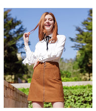 Load image into Gallery viewer, 2019 Autumn new brand women's wear lapel long-sleeve shirt temperament light cooked OL women's shirt 58900