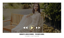 Load image into Gallery viewer, 2018 Winter brand new women's dress collar hollowed out a word skirt temperament lady lace dress 69135
