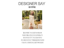 Load image into Gallery viewer, 2018 Winter brand new women's dress collar hollowed out a word skirt temperament lady lace dress 69135