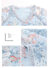 Load image into Gallery viewer, 2019 Autumn New Women's Wear 2018 Autumn Women's Printed Little Shirt Lady Snow Spinning Shirt 59032