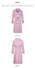 Load image into Gallery viewer, 2018 New Brand Women's Dual-breasted Pure-color Woven Overcoat Temperament Women's Windswear 97097