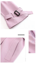 Load image into Gallery viewer, 2018 New Brand Women's Dual-breasted Pure-color Woven Overcoat Temperament Women's Windswear 97097