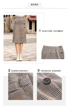 Load image into Gallery viewer, 2019 Autumn new boutique women's single-breasted splice pattern a dress retro dress 28633