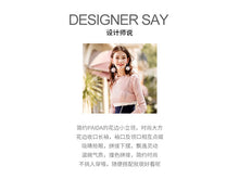 Load image into Gallery viewer, 2018 Autumn new women's fashion lace collar collared skirt sweet hundred knit dress 78993