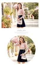 Load image into Gallery viewer, 2018 Autumn new women's fashion lace collar collared skirt sweet hundred knit dress 78993