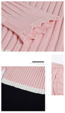 Load image into Gallery viewer, 2018 Autumn new women's fashion lace collar collared skirt sweet hundred knit dress 78993