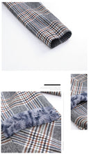 Load image into Gallery viewer, 2018 Autumn and Winter New brand women's wear lapel plaid wool coat temperament celebrity hair coat female 97103