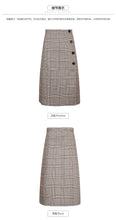 Load image into Gallery viewer, 2019 Autumn new boutique women's single-breasted splice pattern a dress retro dress 28633