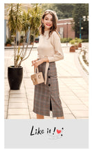 Load image into Gallery viewer, 2019 Autumn new boutique women's single-breasted splice pattern a dress retro dress 28633