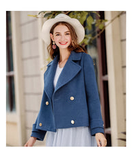 Load image into Gallery viewer, 2018 Autumn Women's coat temperament wool coat 97110