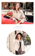 Load image into Gallery viewer, 2018 Autumn Women's coat temperament wool coat 97110