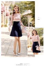 Load image into Gallery viewer, 2018 Autumn new women's fashion lace collar collared skirt sweet hundred knit dress 78993