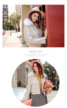 Load image into Gallery viewer, 2018 New Brand Ladies'Collar, Short Zipper Cotton Clothes, Ladies' Plush Jacket 97091