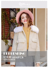 Load image into Gallery viewer, 2018 New Brand Ladies'Collar, Short Zipper Cotton Clothes, Ladies' Plush Jacket 97091