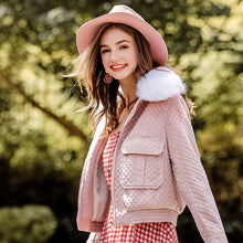 Load image into Gallery viewer, 2018 New Brand Ladies'Collar, Short Zipper Cotton Clothes, Ladies' Plush Jacket 97091