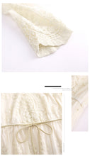 Load image into Gallery viewer, 2018 Autumn new brand women's dress temperament V collar wave dot a dress chic ladies net dress 69325